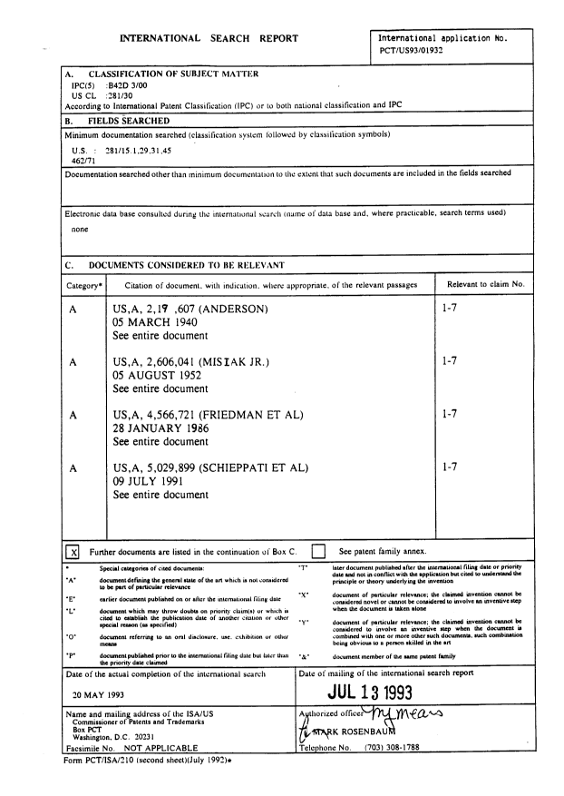 Document de brevet canadien 2157034. PCT 19950825. Image 1 de 7