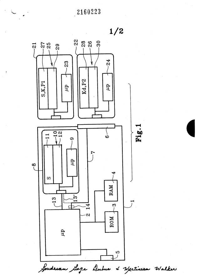 Document de brevet canadien 2160223. Dessins 19960412. Image 1 de 2