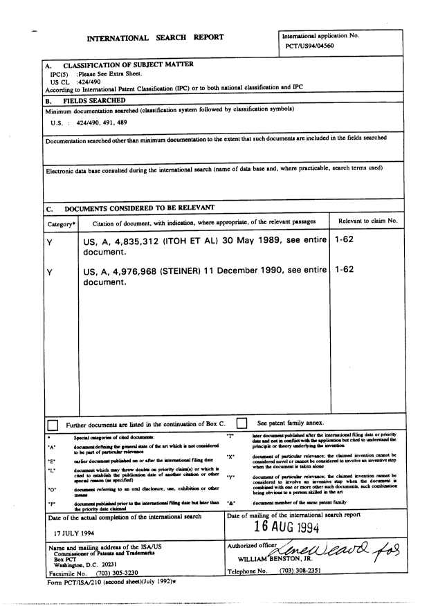 Canadian Patent Document 2160693. PCT 19941216. Image 1 of 7