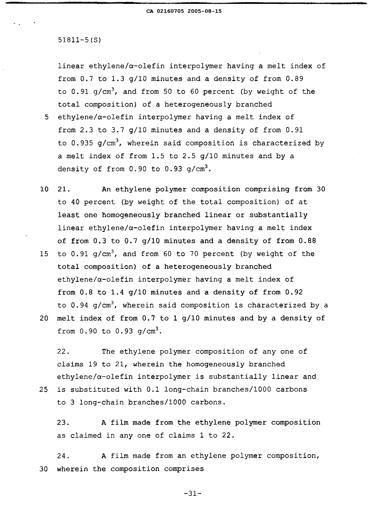 Canadian Patent Document 2160705. Prosecution-Amendment 20041215. Image 13 of 13