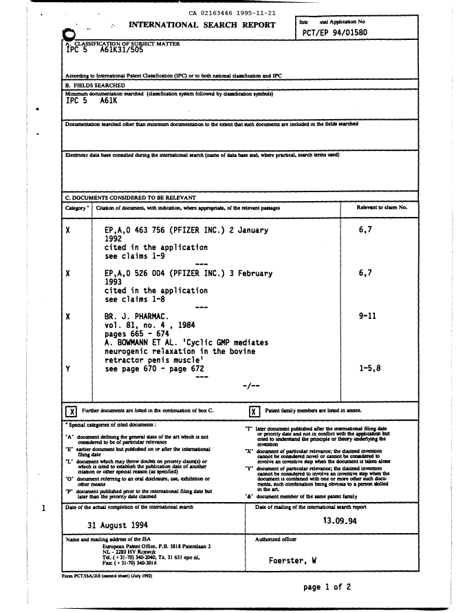 Document de brevet canadien 2163446. PCT 19941221. Image 2 de 13