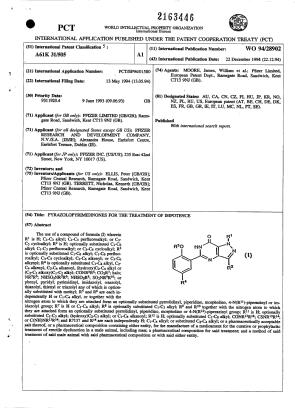 Canadian Patent Document 2163446. Abstract 19941222. Image 1 of 1