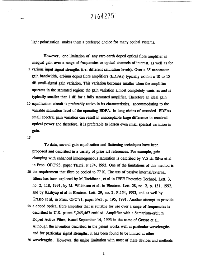 Document de brevet canadien 2164275. Description 19960426. Image 2 de 18