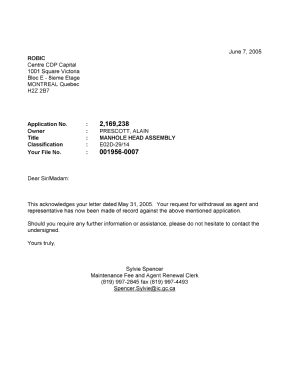 Canadian Patent Document 2169238. Correspondence 20050607. Image 1 of 1