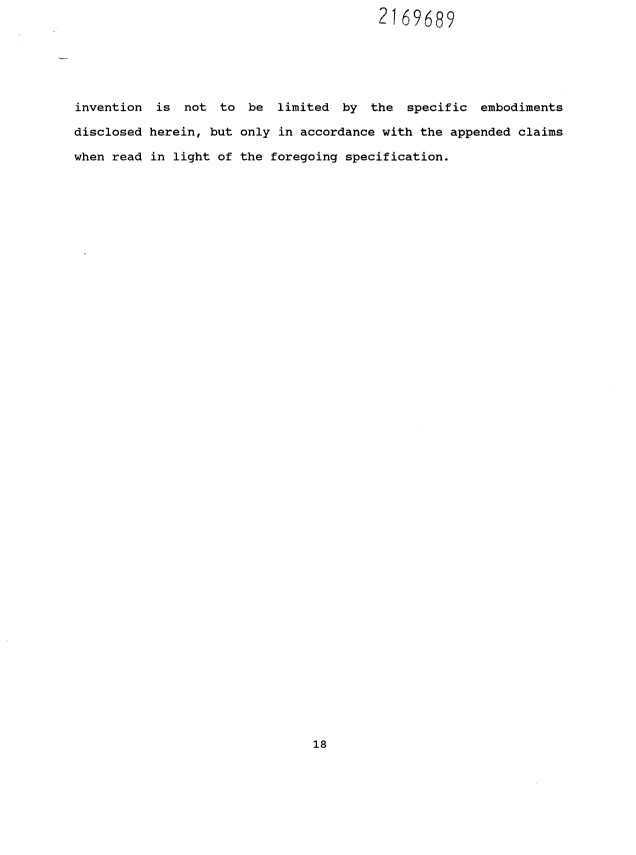 Canadian Patent Document 2169689. Description 19960216. Image 18 of 18