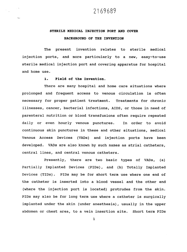 Document de brevet canadien 2169689. Description 19960216. Image 1 de 18