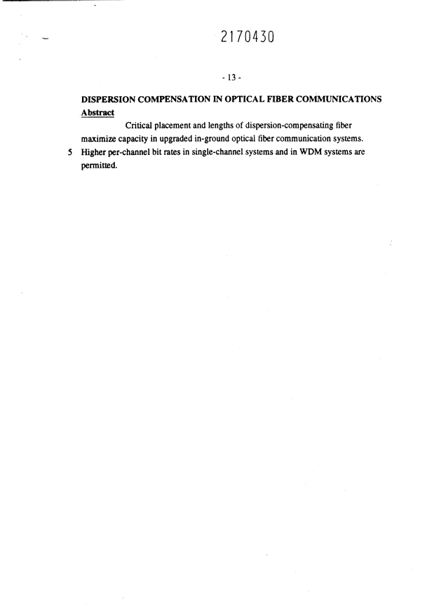 Document de brevet canadien 2170430. Abrégé 19960605. Image 1 de 1