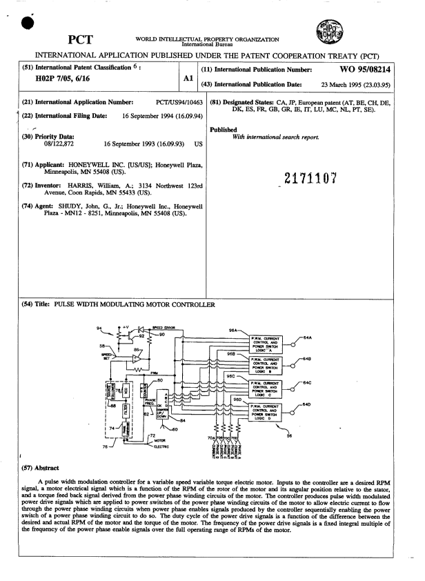 Canadian Patent Document 2171107. Abstract 19941223. Image 1 of 1