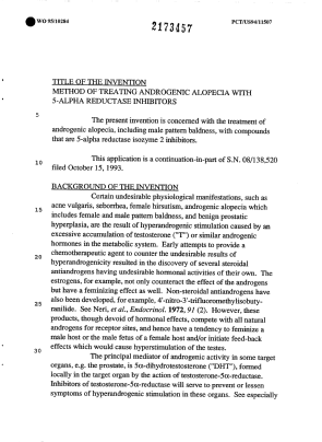 Canadian Patent Document 2173457. Description 19941220. Image 1 of 14