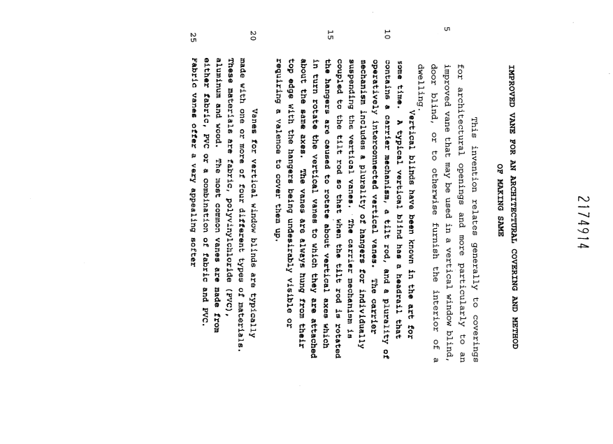 Canadian Patent Document 2174914. Description 19951201. Image 1 of 28