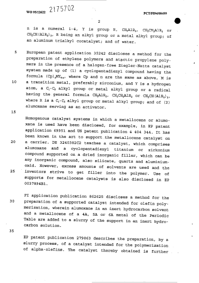 Canadian Patent Document 2175702. Description 19950511. Image 2 of 24