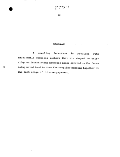 Document de brevet canadien 2177204. Abrégé 19951223. Image 1 de 1