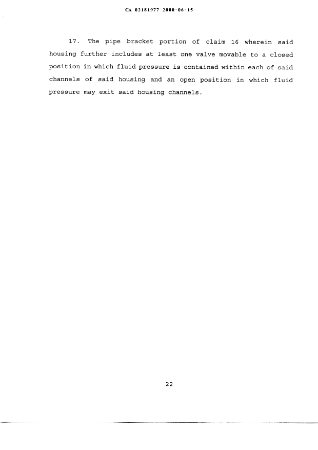 Canadian Patent Document 2181977. Correspondence 20000615. Image 3 of 3