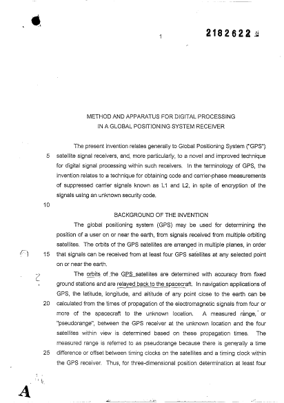 Document de brevet canadien 2182622. Description 19950914. Image 1 de 44
