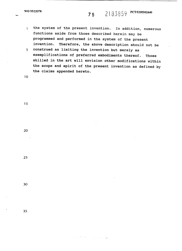Canadian Patent Document 2183859. Description 19950831. Image 75 of 75