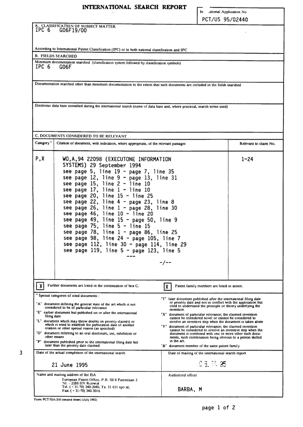 Document de brevet canadien 2183859. PCT 19960821. Image 1 de 166