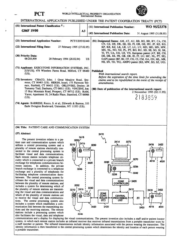 Document de brevet canadien 2183859. Abrégé 20010710. Image 1 de 1