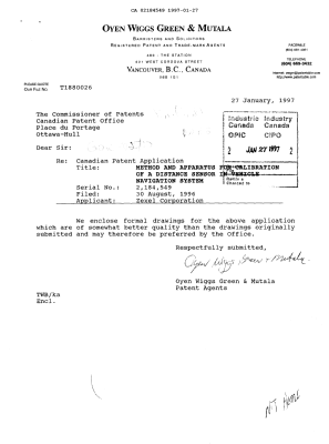 Canadian Patent Document 2184549. Prosecution-Amendment 19970127. Image 1 of 1