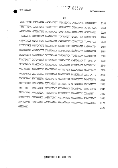 Canadian Patent Document 2186399. Description 19951005. Image 21 of 21
