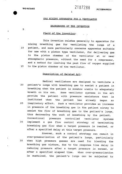 Document de brevet canadien 2187288. Description 19960815. Image 1 de 19