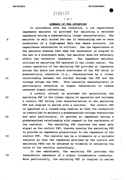 Document de brevet canadien 2188128. Description 19951102. Image 2 de 10
