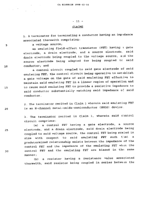 Document de brevet canadien 2188128. Revendications 19981214. Image 1 de 5