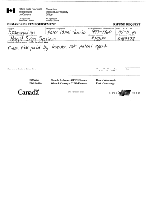 Document de brevet canadien 2189378. Correspondance 20041225. Image 1 de 3