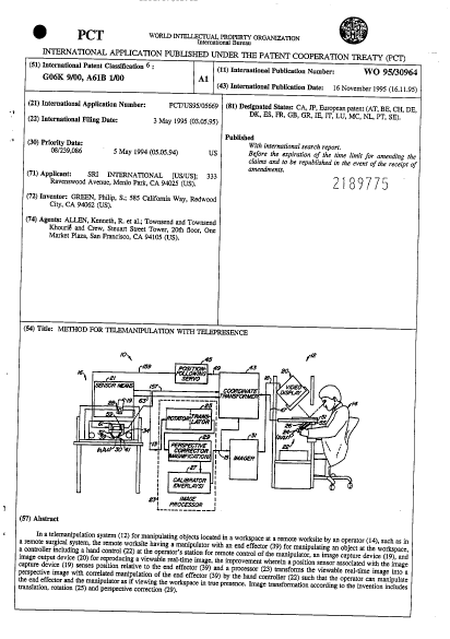 Canadian Patent Document 2189775. Abstract 19941216. Image 1 of 1