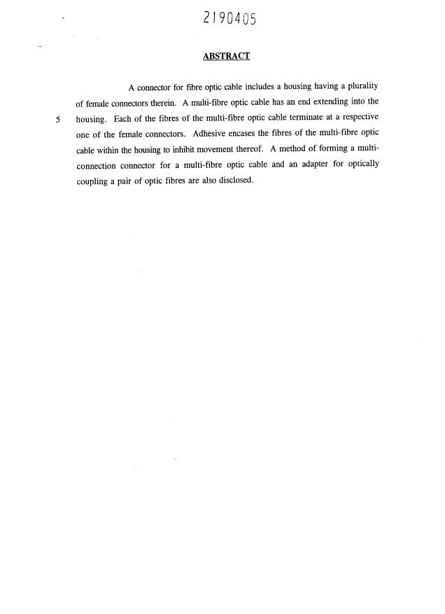 Document de brevet canadien 2190405. Abrégé 19970414. Image 1 de 1