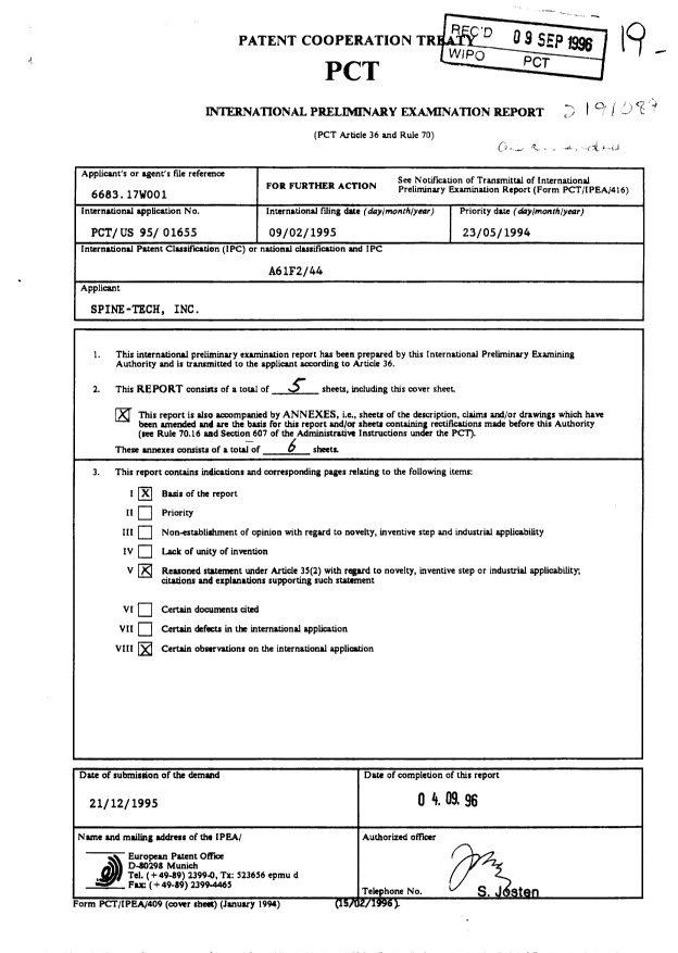 Document de brevet canadien 2191089. PCT 19961123. Image 1 de 5
