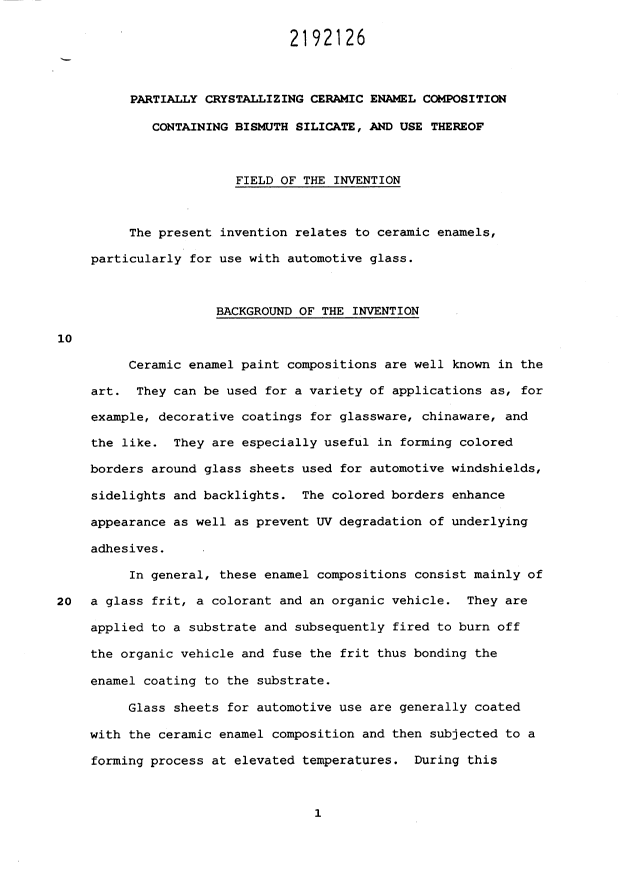 Canadian Patent Document 2192126. Description 19970407. Image 1 of 16