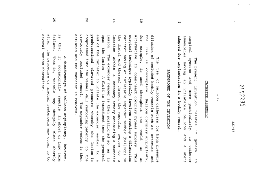 Canadian Patent Document 2192295. Description 20051117. Image 1 of 27