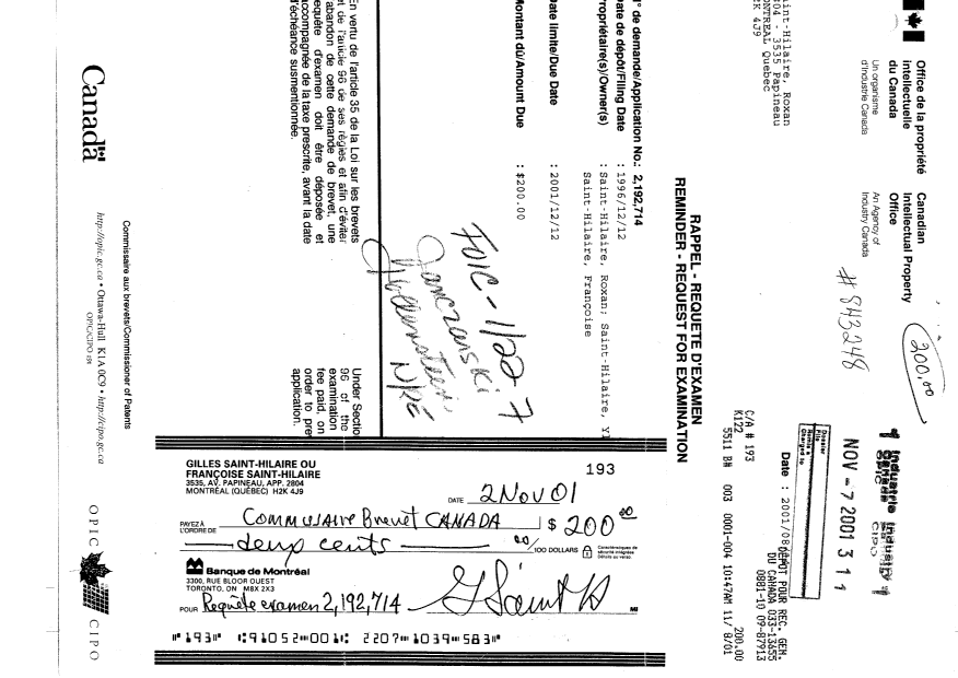 Document de brevet canadien 2192714. Poursuite-Amendment 19961211. Image 76 de 76