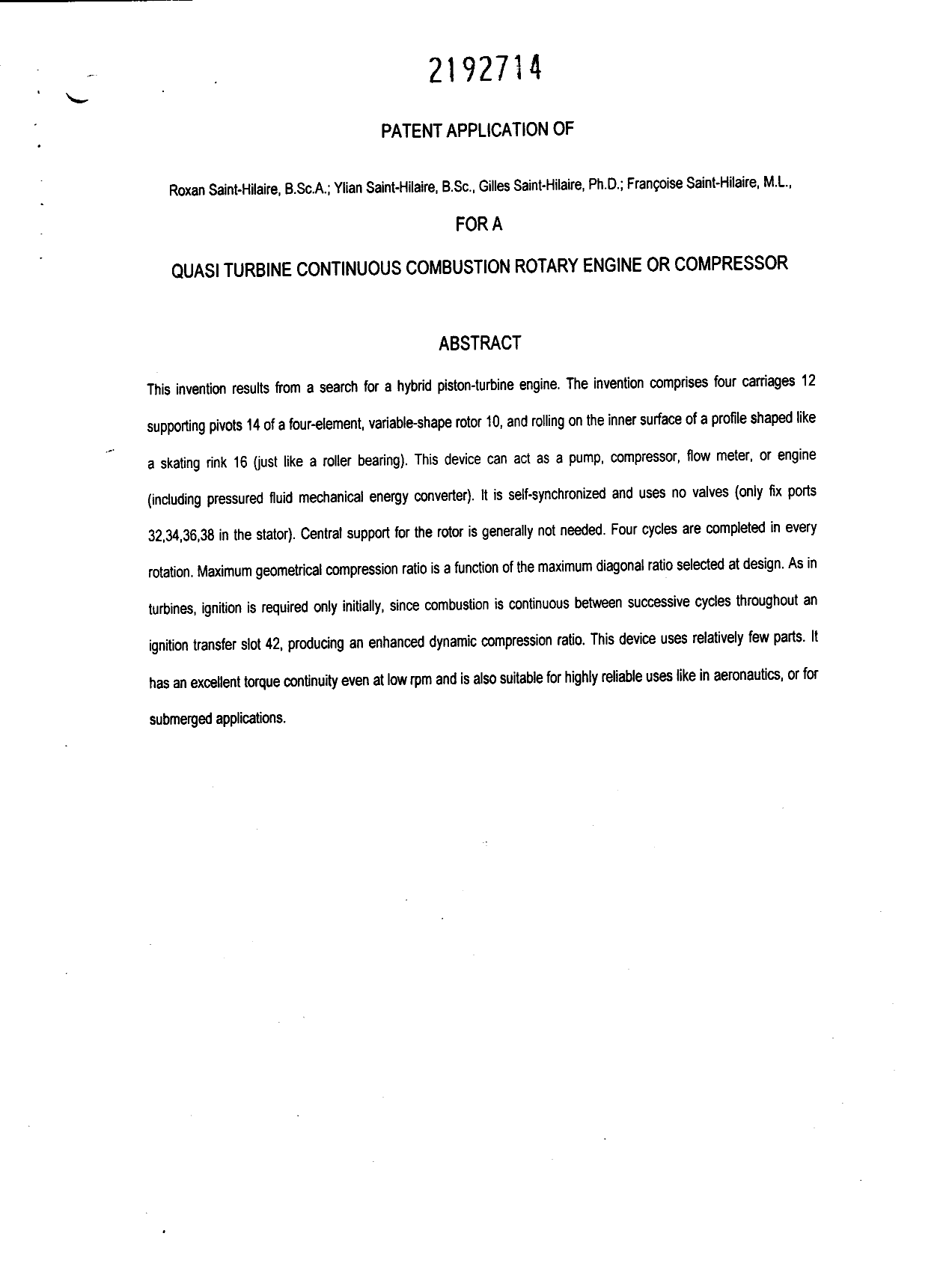 Document de brevet canadien 2192714. Abrégé 19961217. Image 1 de 1