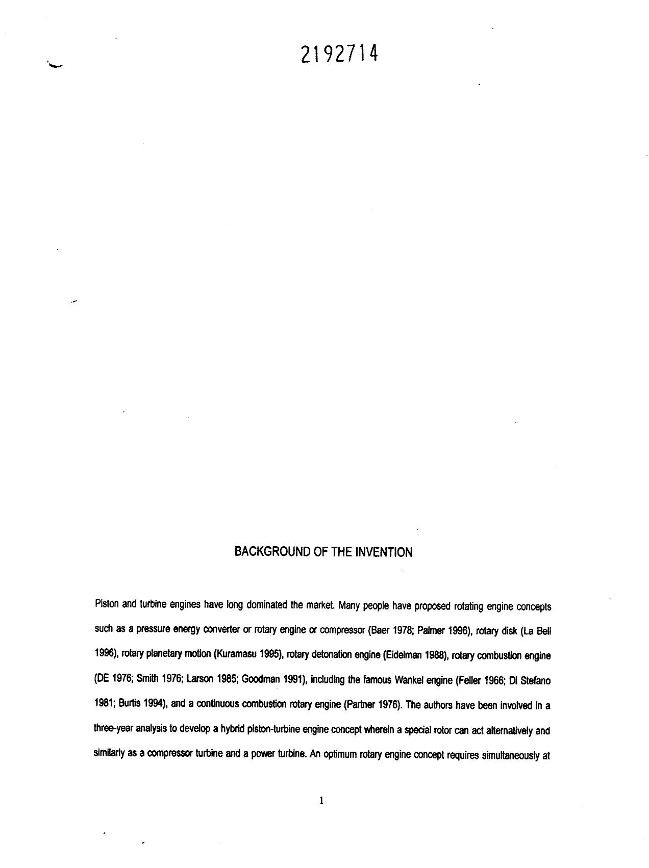 Document de brevet canadien 2192714. Description 19961217. Image 1 de 9