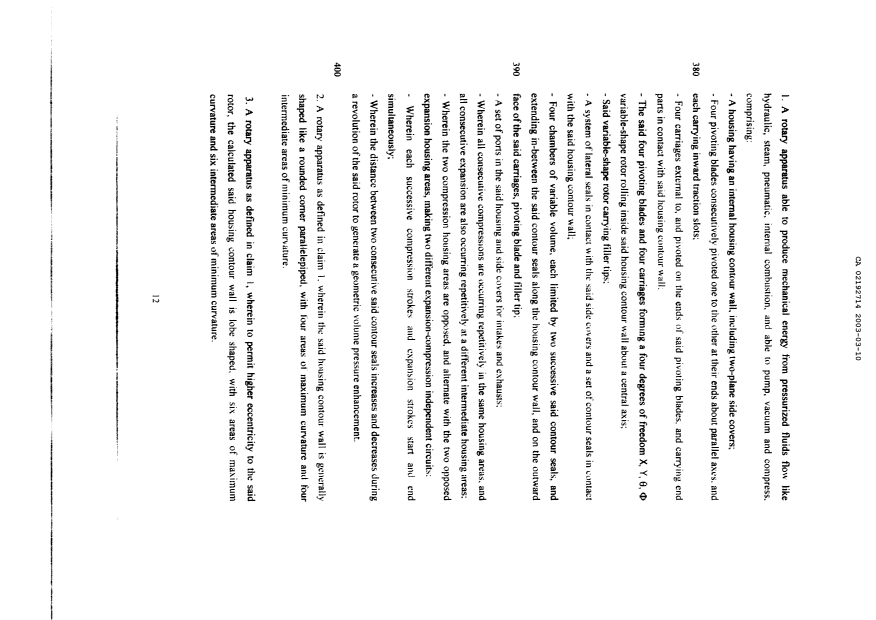 Document de brevet canadien 2192714. Revendications 20021210. Image 1 de 5