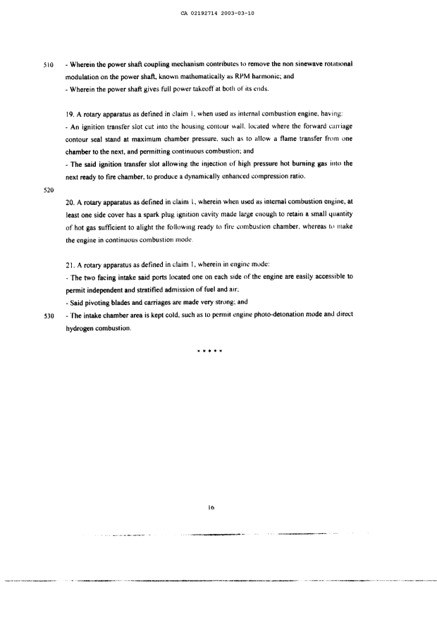 Document de brevet canadien 2192714. Revendications 20021210. Image 5 de 5