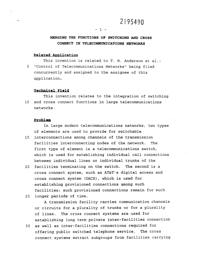 Document de brevet canadien 2195490. Description 19970502. Image 1 de 14