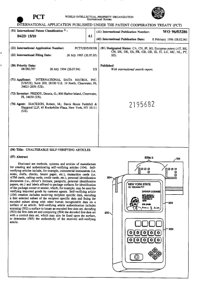 Canadian Patent Document 2195682. Abstract 20061229. Image 1 of 1
