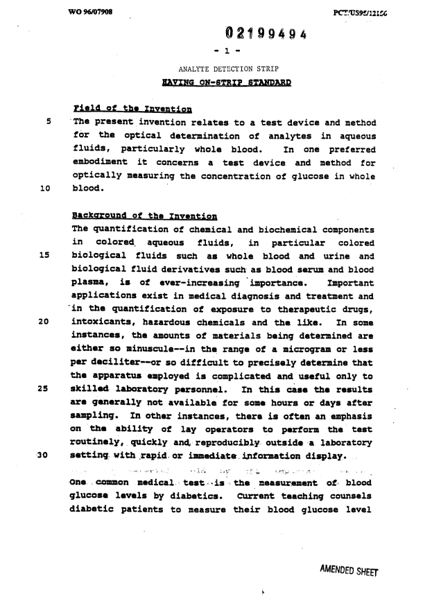 Document de brevet canadien 2199494. Description 19970308. Image 1 de 33