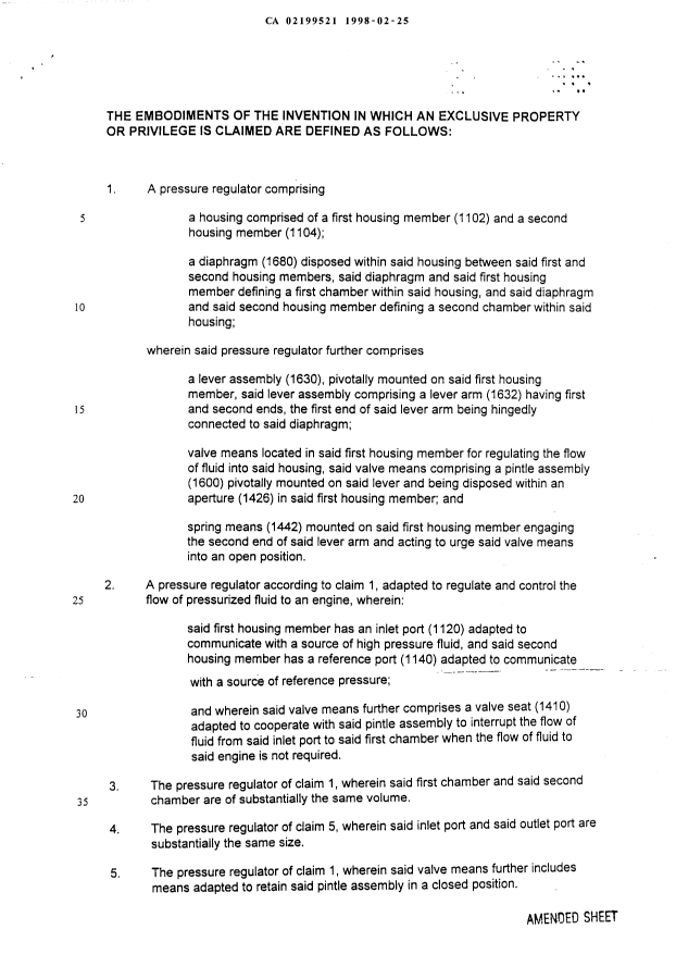 Canadian Patent Document 2199521. Prosecution-Amendment 19980225. Image 2 of 2