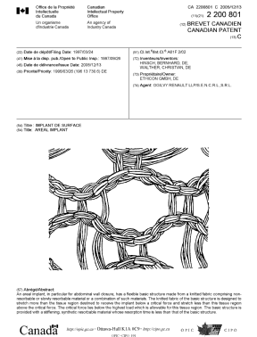 Canadian Patent Document 2200801. Cover Page 20041215. Image 1 of 1