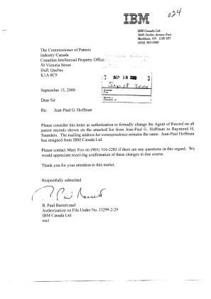 Document de brevet canadien 2201276. Correspondance 19991218. Image 1 de 8