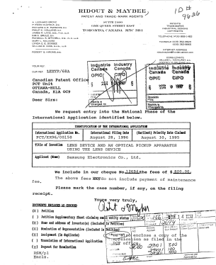 Canadian Patent Document 2202288. Assignment 19970409. Image 1 of 6