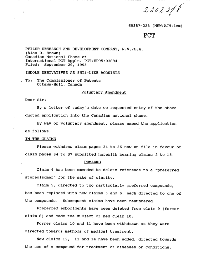 Canadian Patent Document 2202348. Prosecution-Amendment 19970410. Image 2 of 7