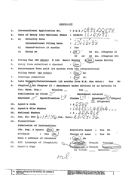 Document de brevet canadien 2202518. PCT 19970411. Image 1 de 3