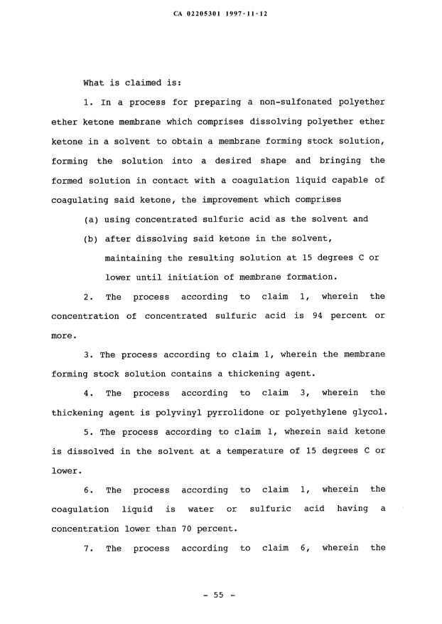 Document de brevet canadien 2205301. Revendications 19971112. Image 1 de 2