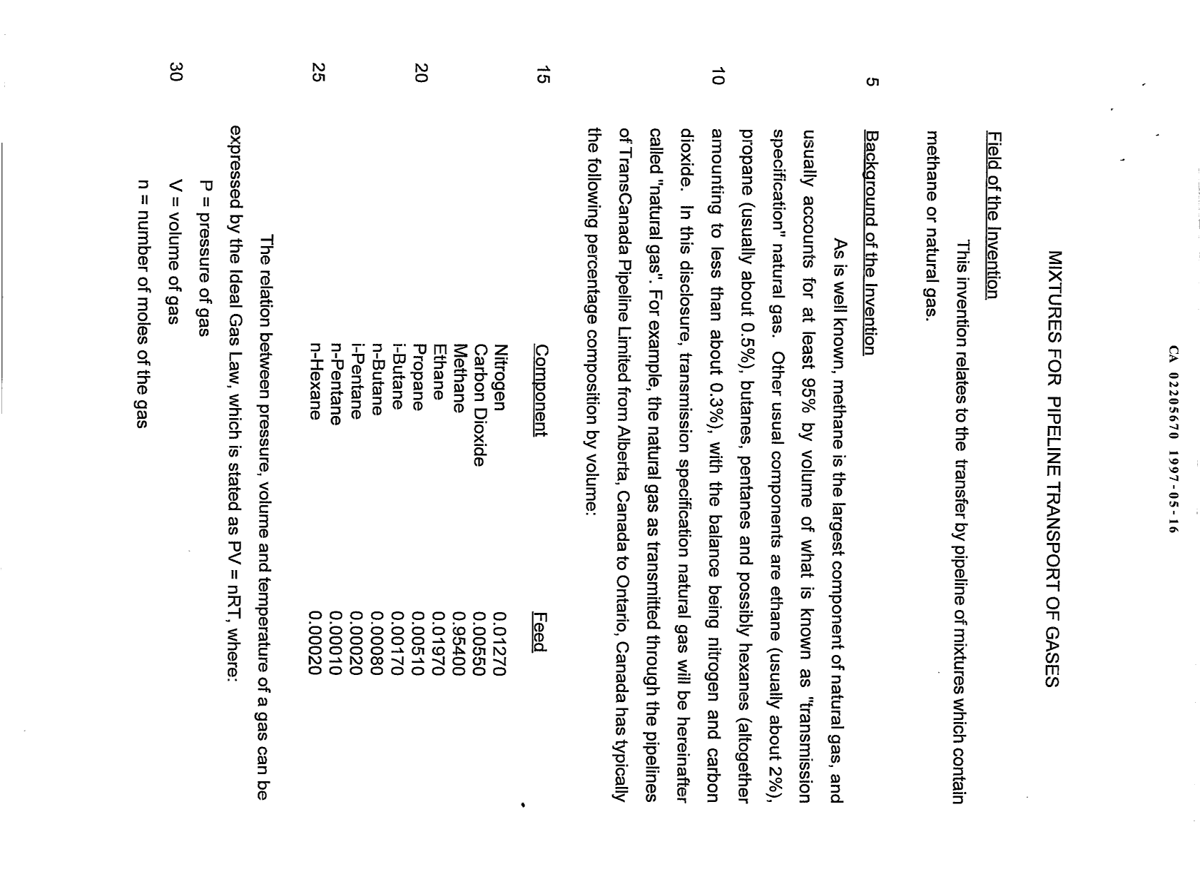 Canadian Patent Document 2205670. Description 19961216. Image 1 of 12