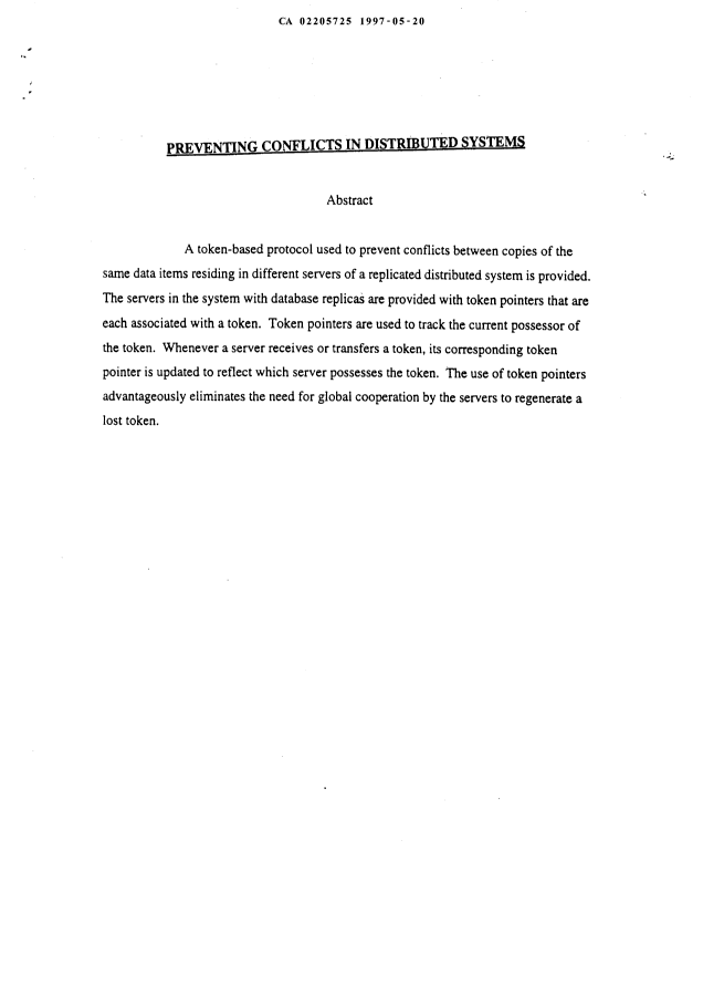 Document de brevet canadien 2205725. Abrégé 19970520. Image 1 de 1