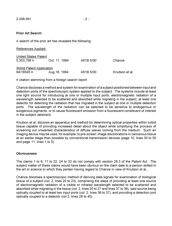 Canadian Patent Document 2206591. Prosecution-Amendment 20060310. Image 2 of 4